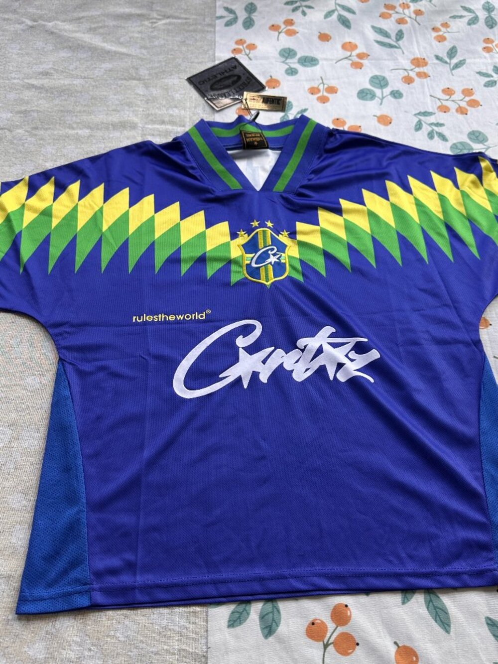 Corteiz Blue Football Jersey
